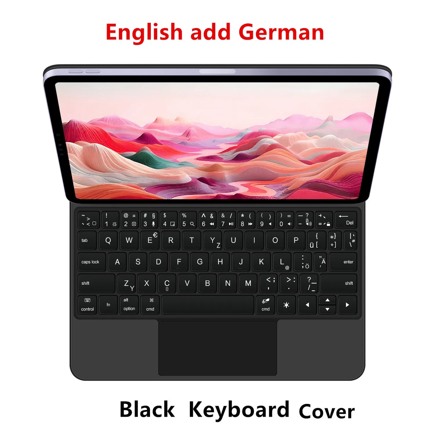 Backlit Magic Keyboard Case for iPad — Multi-Touch Smart Keyboard Folio for 11" iPad 11th Gen & 10.9" iPad 10th Gen