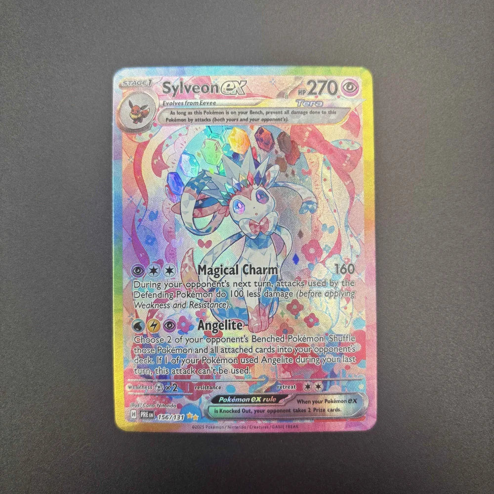 DIY PTCG 2025 Umbreon EX Special Illustration Card — Rare Self-Made Single Anime Game Card, Classic Collectible Gift Toy