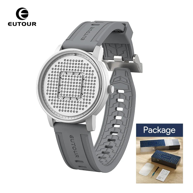 EUTOUR 2025 Magnetic Quartz Casual Watch – Simple Silicone Strap, Unisex Men’s Fashion Watch
