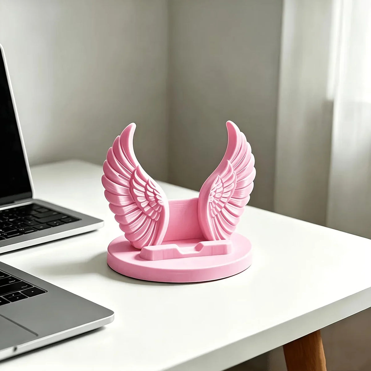 Angel Wings Phone Stand - Creative Nordic Style Desktop Ornament & Mobile Holder