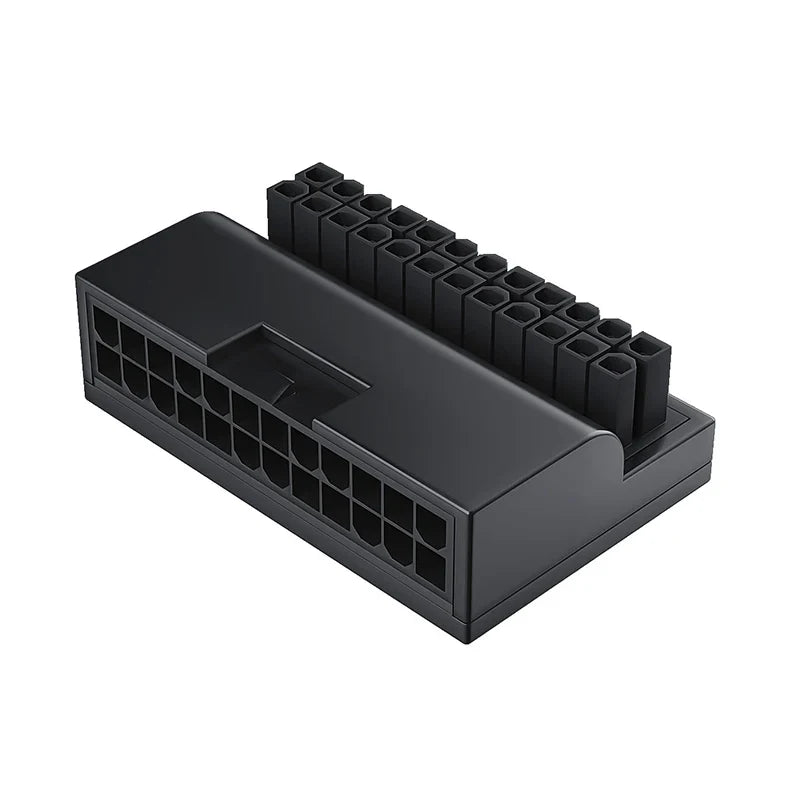 TEUCER 24-Pin ATX Power Adapter - 90° Motherboard Power Connector Extension Cable