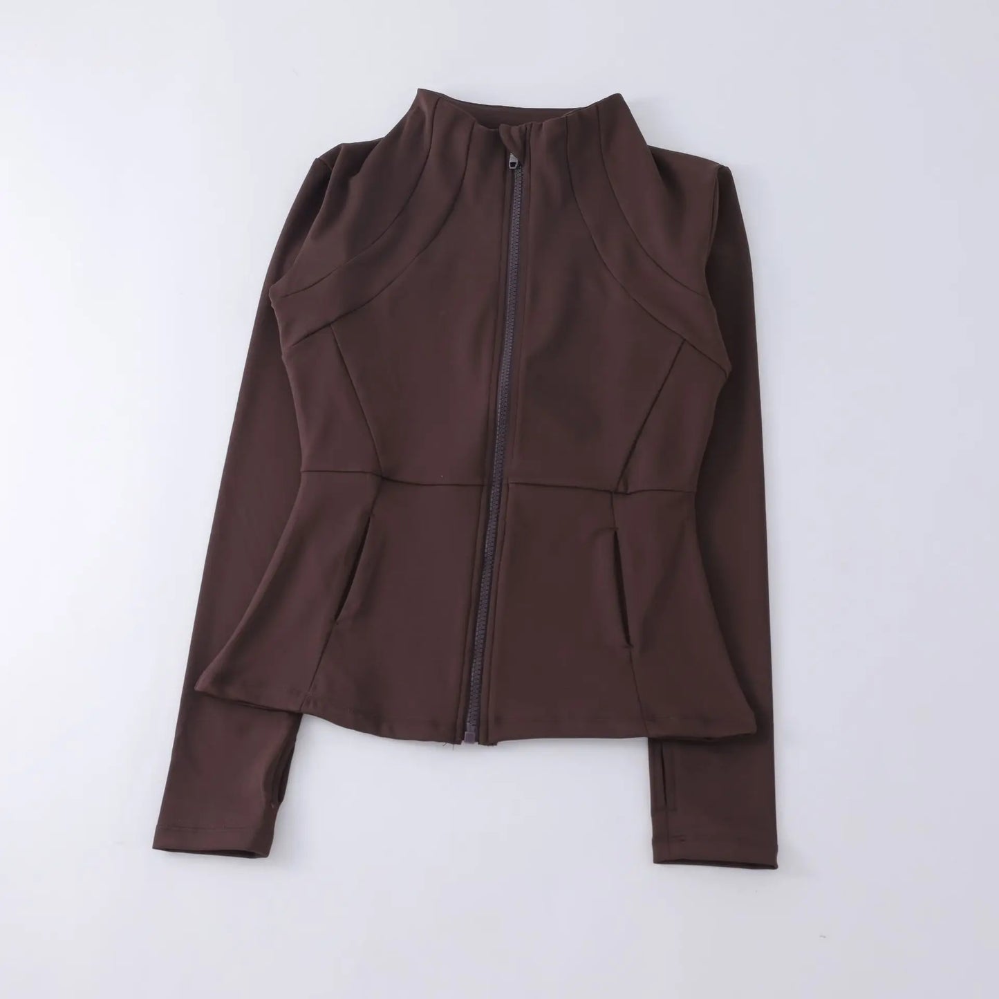 Women’s Yoga Windbreaker Jacket – Long Sleeve Sports Sweatshirt Running Workout Top Activewear Gym Sportswear