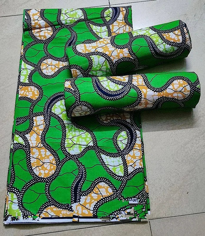 African Ankara Wax Print Fabric - 100% Cotton Batik Patchwork Sewing Material for Dresses & Crafts