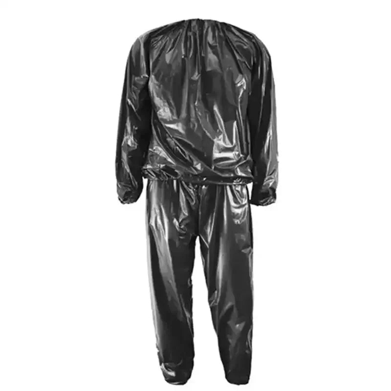 PVC Sauna Suit for Men & Women – Waterproof Anti-Rip Weight Loss Gym Fitness Workout Sportswear