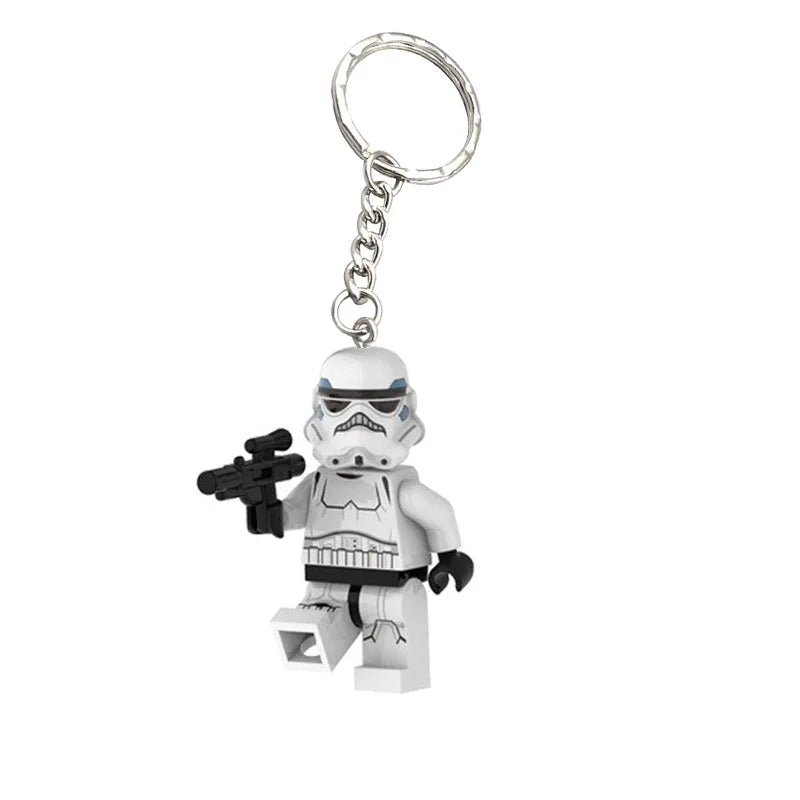 Star Wars Mandalorian Keychain — Anime Doll Model, Cartoon Backpack Pendant, Jewelry & Accessory Ornament