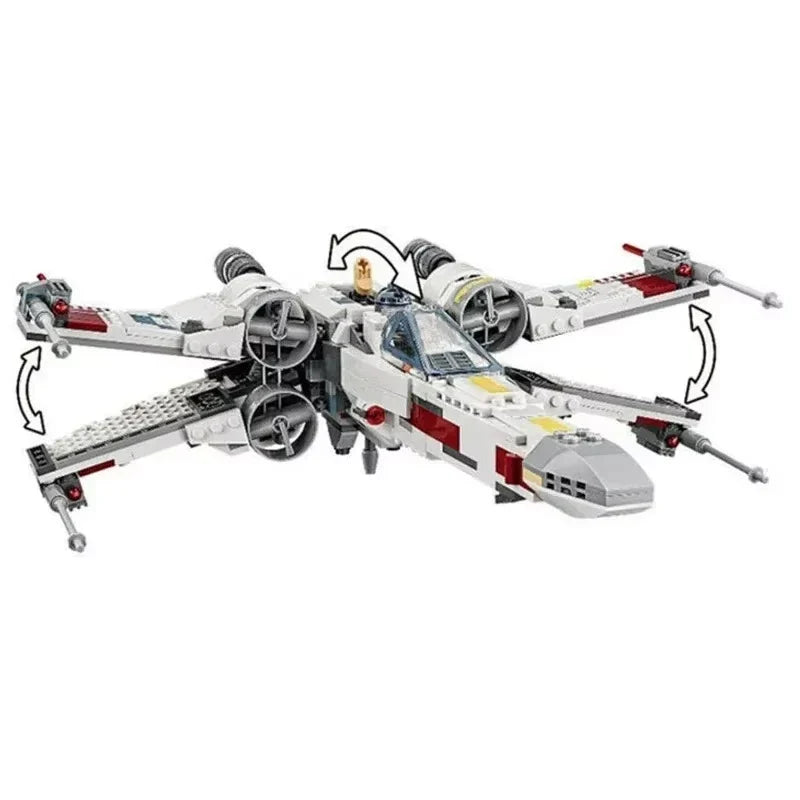 MOC 75301 Space Wars X-Wing Fighter Building Block – Model Bricks Toy for Kids & Adults, Birthday & Christmas Gift