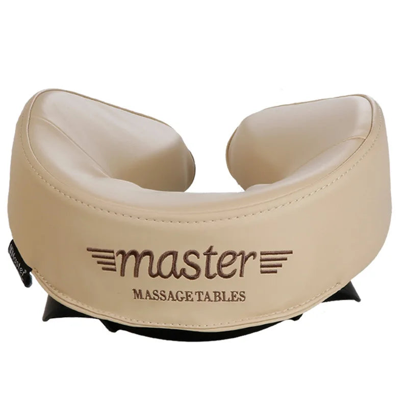 Massage Bed Beauty Pillow - U-Shaped Face, Head & Neck Support Cushion for Massage Tables