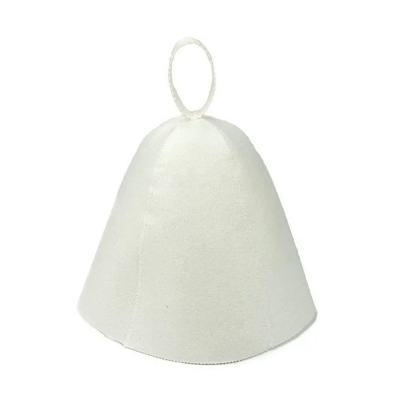 Felt Sauna Hat — Steam Cap for Men & Women, Home and Steam Room Sauna Accessory