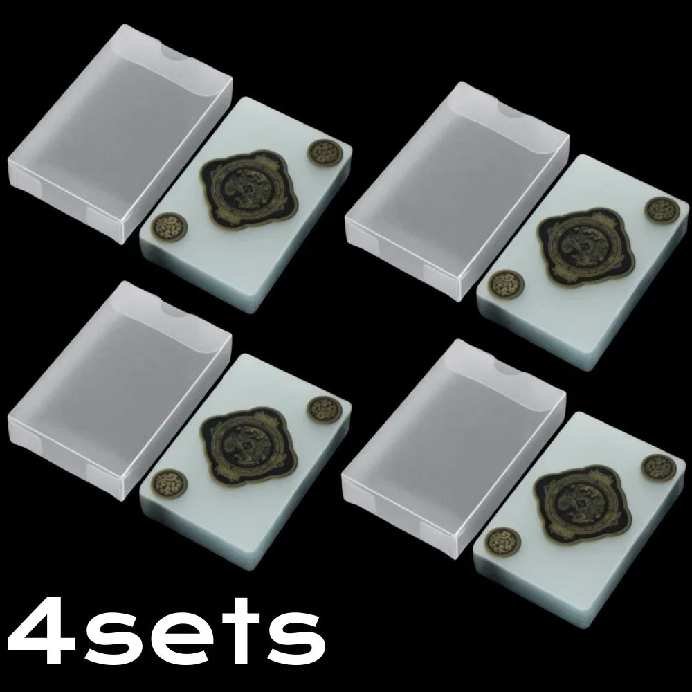 Waterproof Transparent PVC Playing Cards Set — Durable Box for Poker, Blackjack & Euchre Games