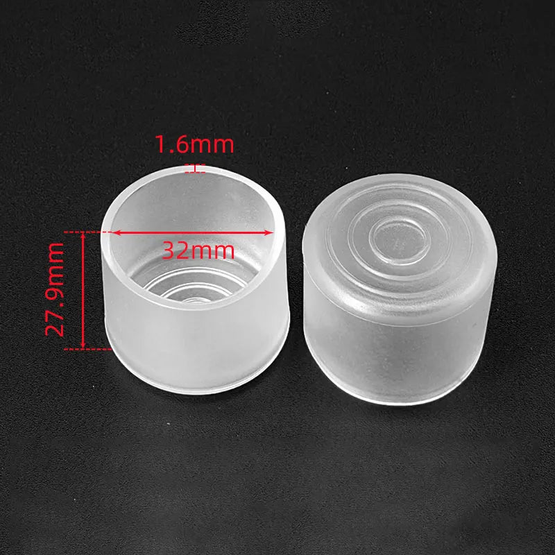 Transparent Silicone Furniture Leg Protectors - Round Chair & Table Foot Covers for Scratch Prevention