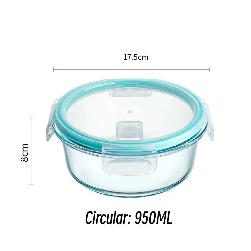 Glass Food Storage Containers — Airtight Bento Boxes for Meal Prep, Microwave, Oven, Freezer & Dishwasher, BPA Free