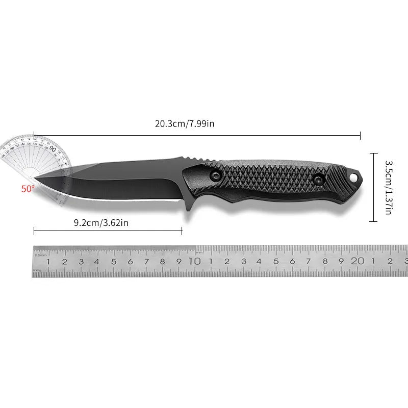 Stainless Steel Sheath Pocket Knife - High Hardness Portable Outdoor BBQ & Utility Cutting Tool