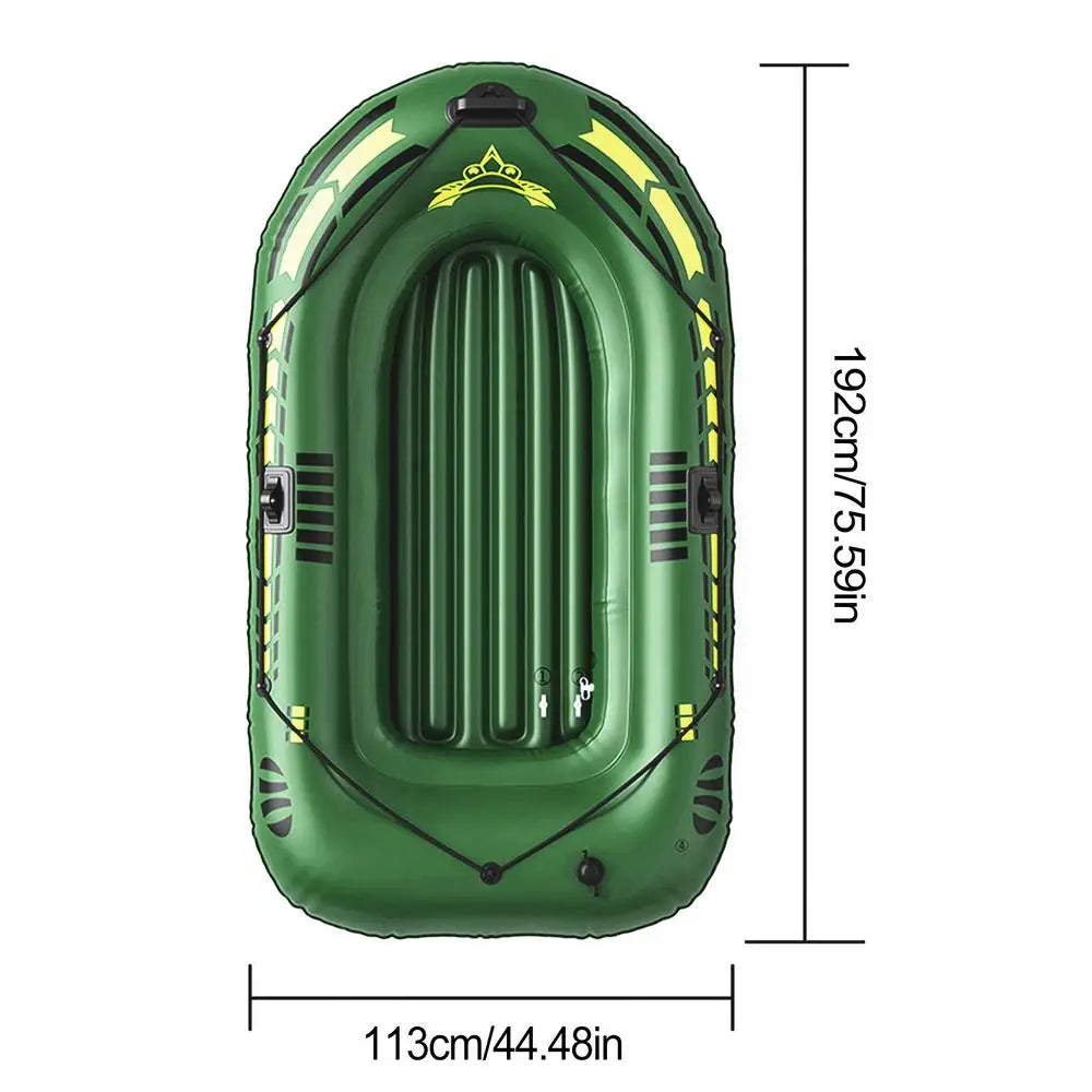 Foldable PVC Inflatable Fishing Boat β Portable Rafting & Fishing Boat for Adults