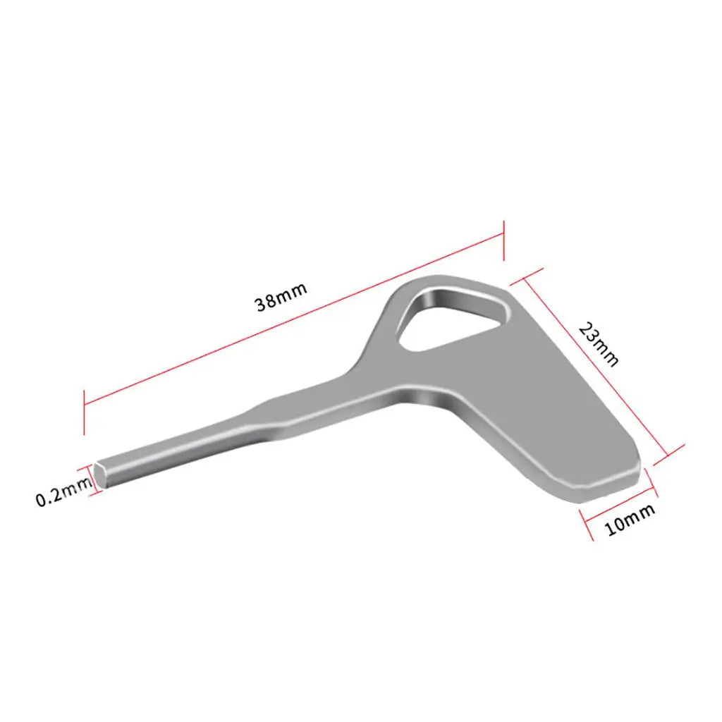 Aluminum Portable Camera Wrench – 1/4" & 3/8" Screw Tool for Camera Cage, Rig, Gimbal Quick Release & DSLR Photography