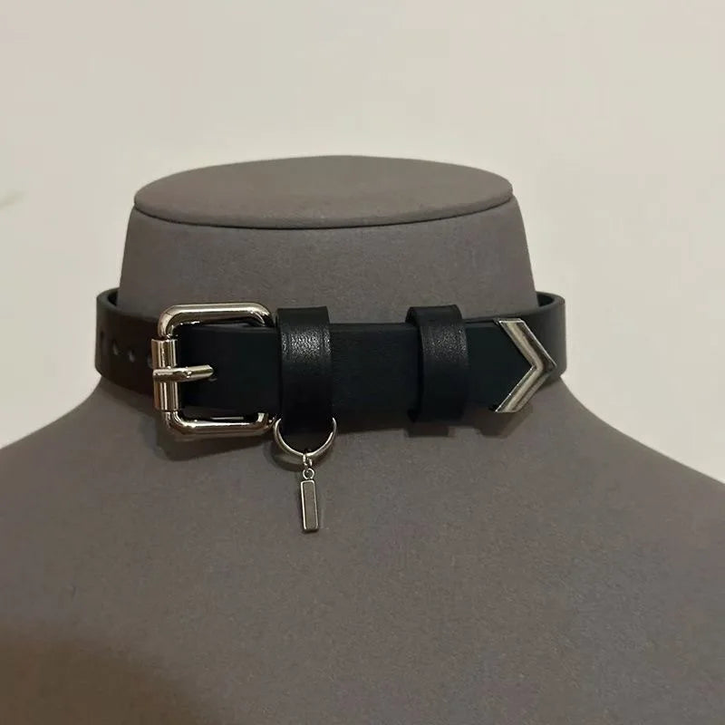 Sylus Cosplay Choker - Love and Deepspace Pendant PU Chain Necklace for Men and Women, Halloween Party Accessory
