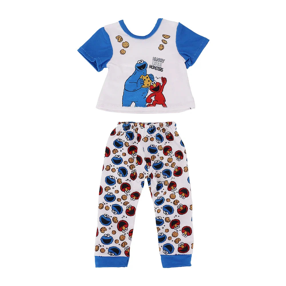 Doll Clothes Multi-Style Daily Set – Pajamas & Home Wear for 43cm Born Baby Dolls & 18-Inch American Dolls, Our Generation Toy Gift