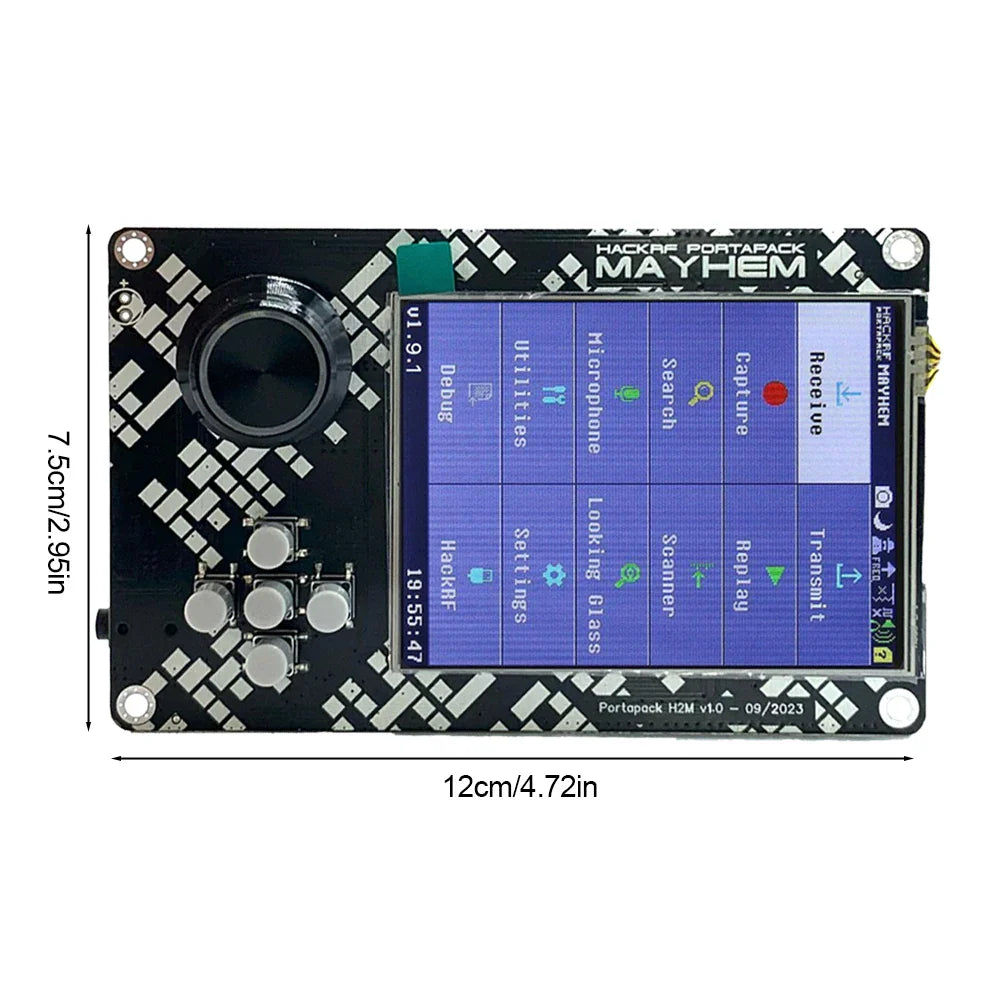 PortaPack H2M Signature Edition Portable SDR — 10.00MHz TCXO Analog GPS Radio Receiver for HackRF