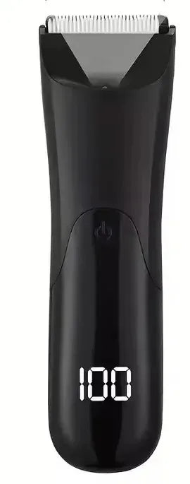 Men’s Electric Groin & Body Hair Trimmer – Ball Trimmer with Ceramic Blade, 2 Guard Attachments, Wet & Dry Shaver