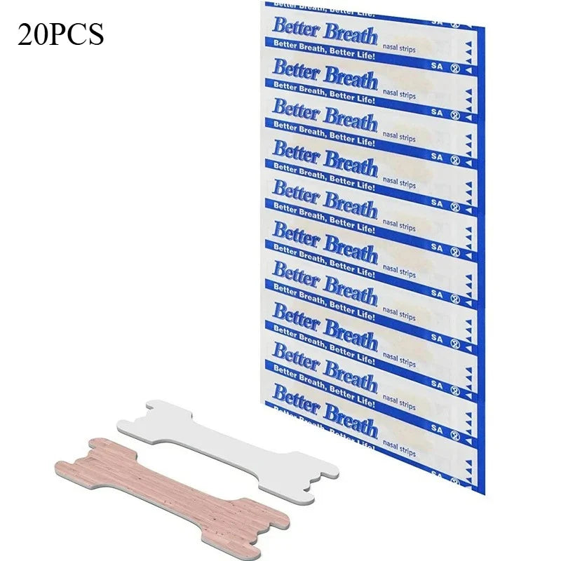 20/50/100pcs Nasal Breathing Strips — Anti-Snoring Sleep Aid for Easier, Healthier Breathing