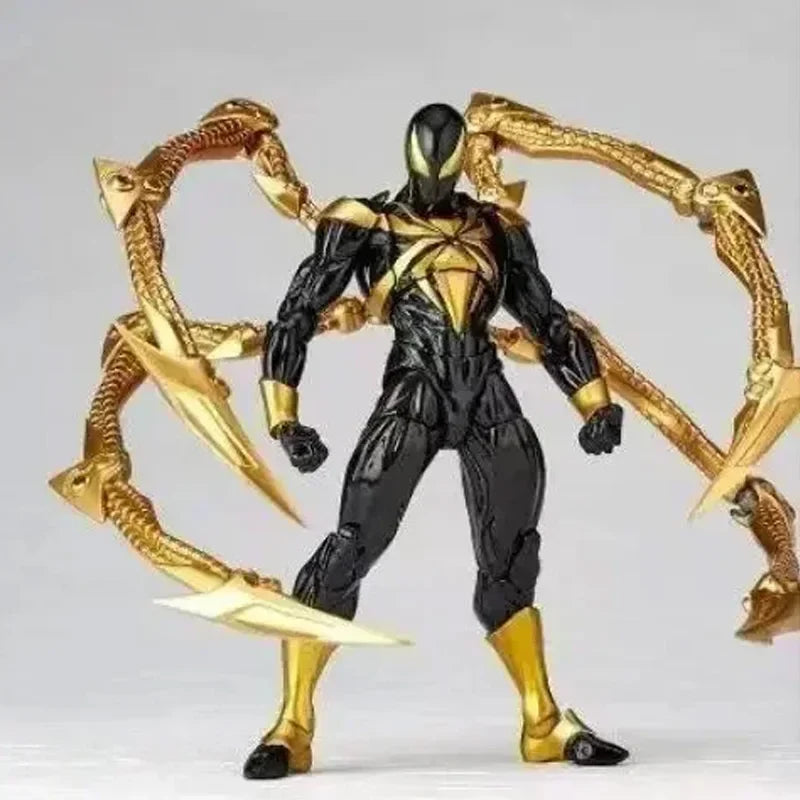 Amazing Yamaguchi Kaiyodo Iron Spider-Man Figure — Animation Collectible Action Model Toy, Birthday Gift