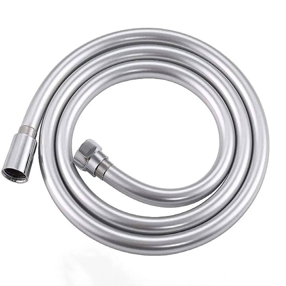1/1.5/2M PVC Handheld Shower Hose — Flexible, Anti-Kink, Explosion-Proof Bathroom Faucet Extension Tube