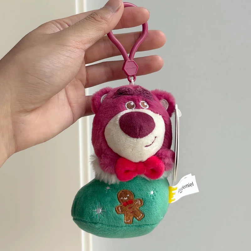 Cute Christmas Plush Keychain – Cartoon Doll Pendant for Backpack & Gifts