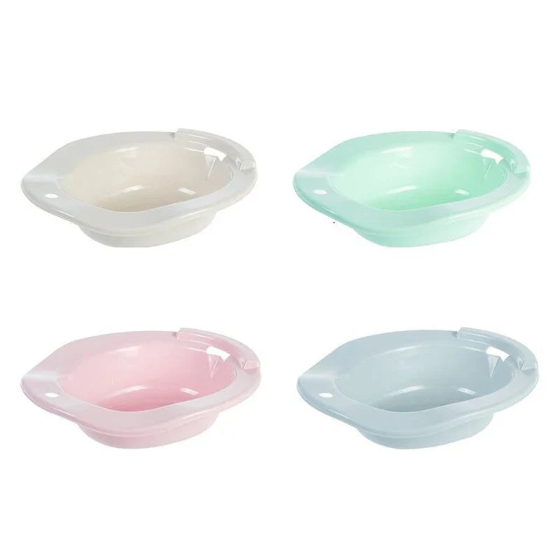 Durable 1pc Elderly and Postpartum Bidet Toilet Seat - Versatile Hemorrhoid and Vaginal Steaming Hip Bath Basin for Patients