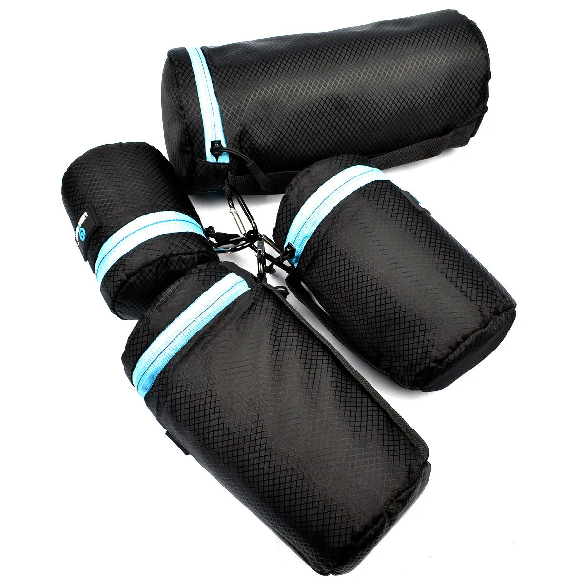 Lightdow 4-Size DSLR Lens Bag Set — Soft Protective Pouches S/M/L/XL for Camera Lenses
