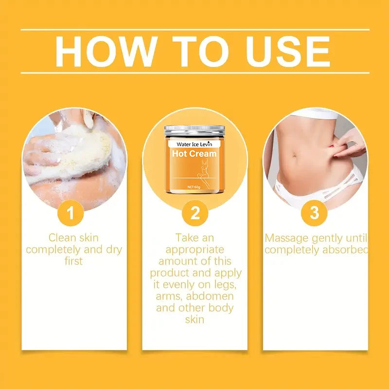Full Body Fitness Massage Cream - Warming Abdominal Massage Cream for Body Care & Muscle Relaxation