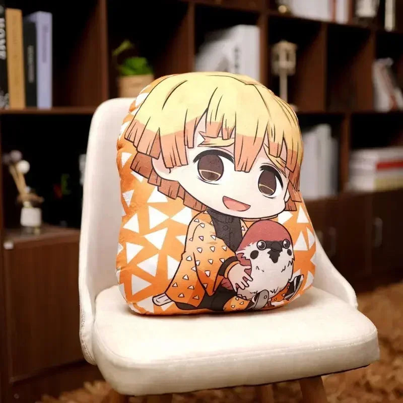 Demon Slayer Kimetsu no Yaiba Plush Cushion – Anime Dakimakura Pillow Tanjiro Nezuko Zenitsu Inosuke Kawaii Doll