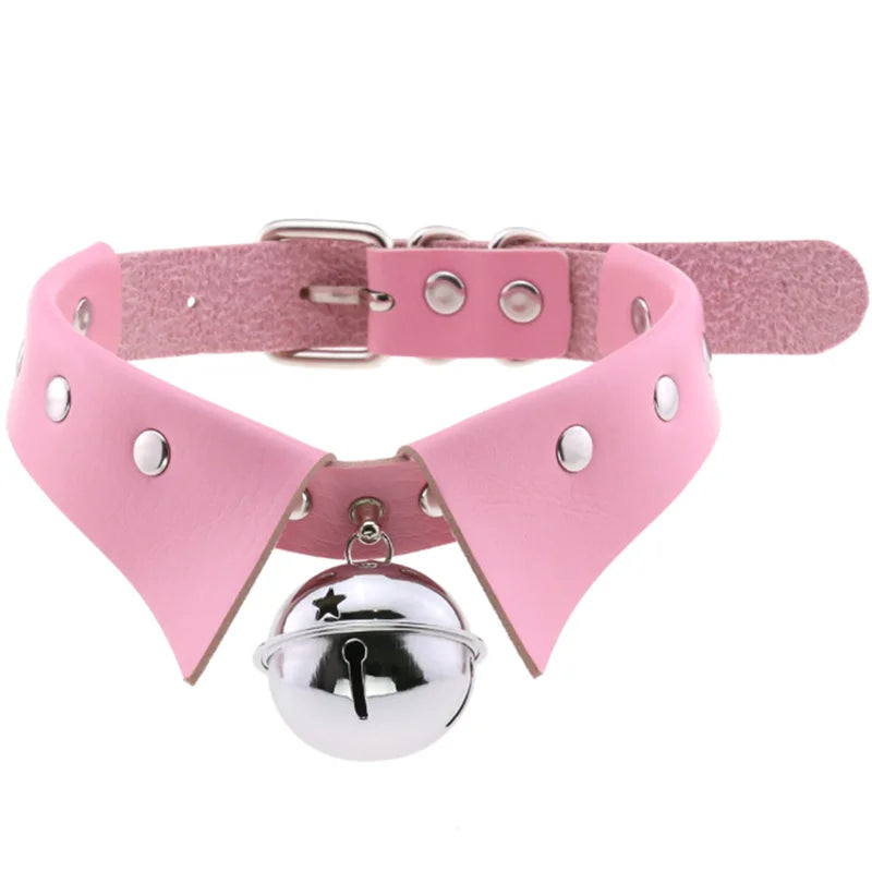 Harajuku Gothic Spike Rivet Star Choker Necklace β Black Bowknot PU Lace Leather Y2K Hip Hop Rock Jewelry for Girls