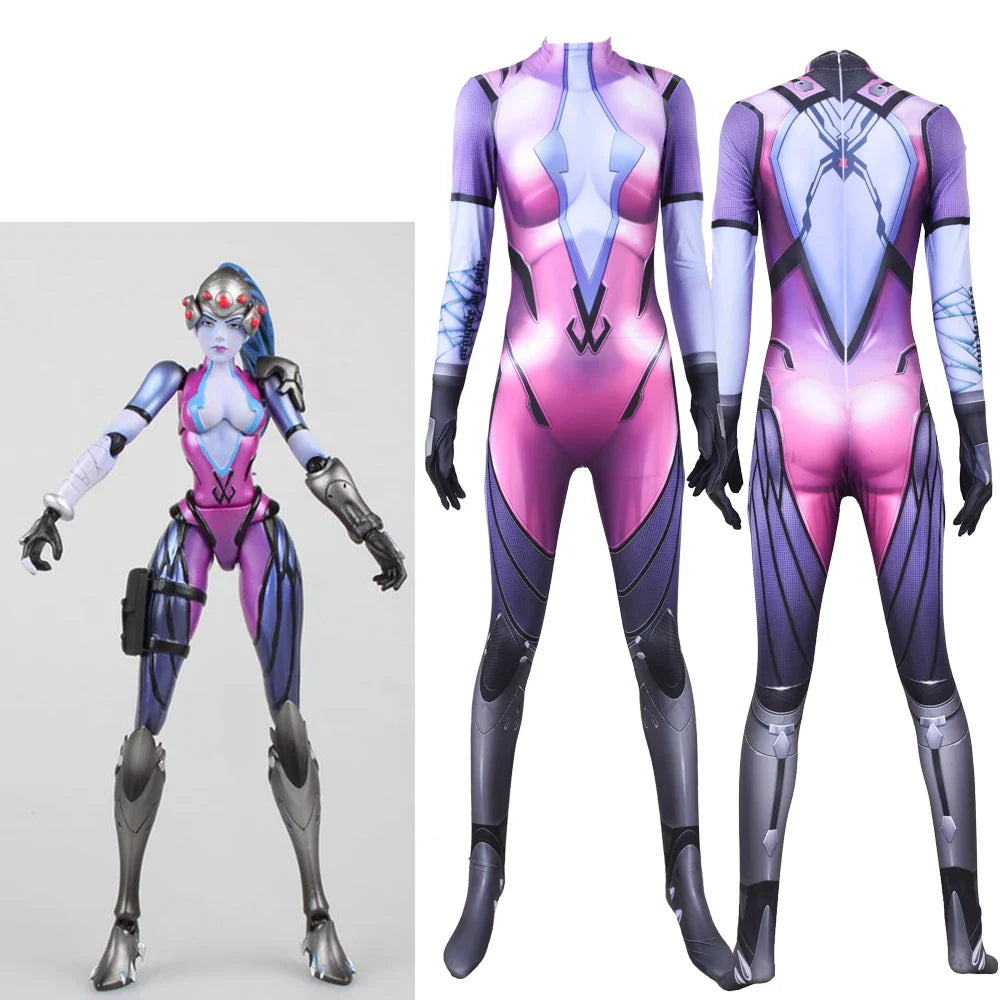 Women’s Superhero Jumpsuit – Adult Cosplay Zentai Bodysuit Costume for Halloween