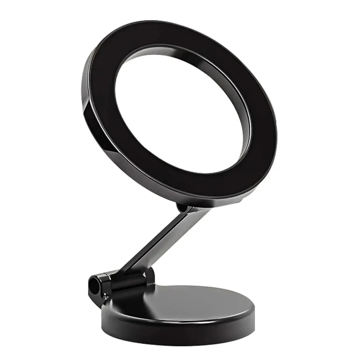 Car Magnetic Folding Phone Holder - 360° Rotation, Suction Cup Mount, Anti-Shake Bracket for Navigation