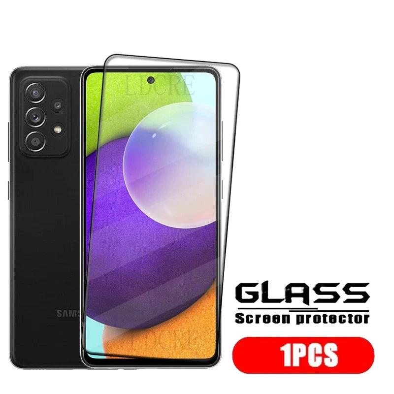 4 Pack Samsung Galaxy A52 Screen Protector β 9H Tempered Glass Full Cover with Strong Adhesive
