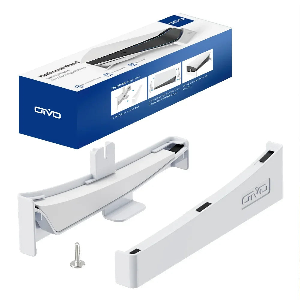 OIVO PS5 Console Holder - Horizontal Bracket Stand for PlayStation 5 Disc and Digital Editions