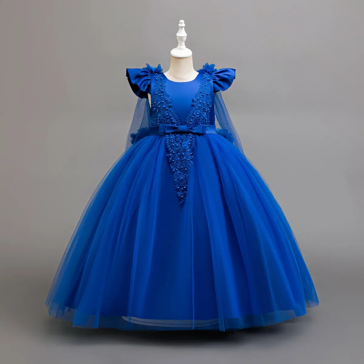 Girls Tulle Party Dress - Elegant Wedding, Dance & Christmas Dress for Kids Ages 4–12