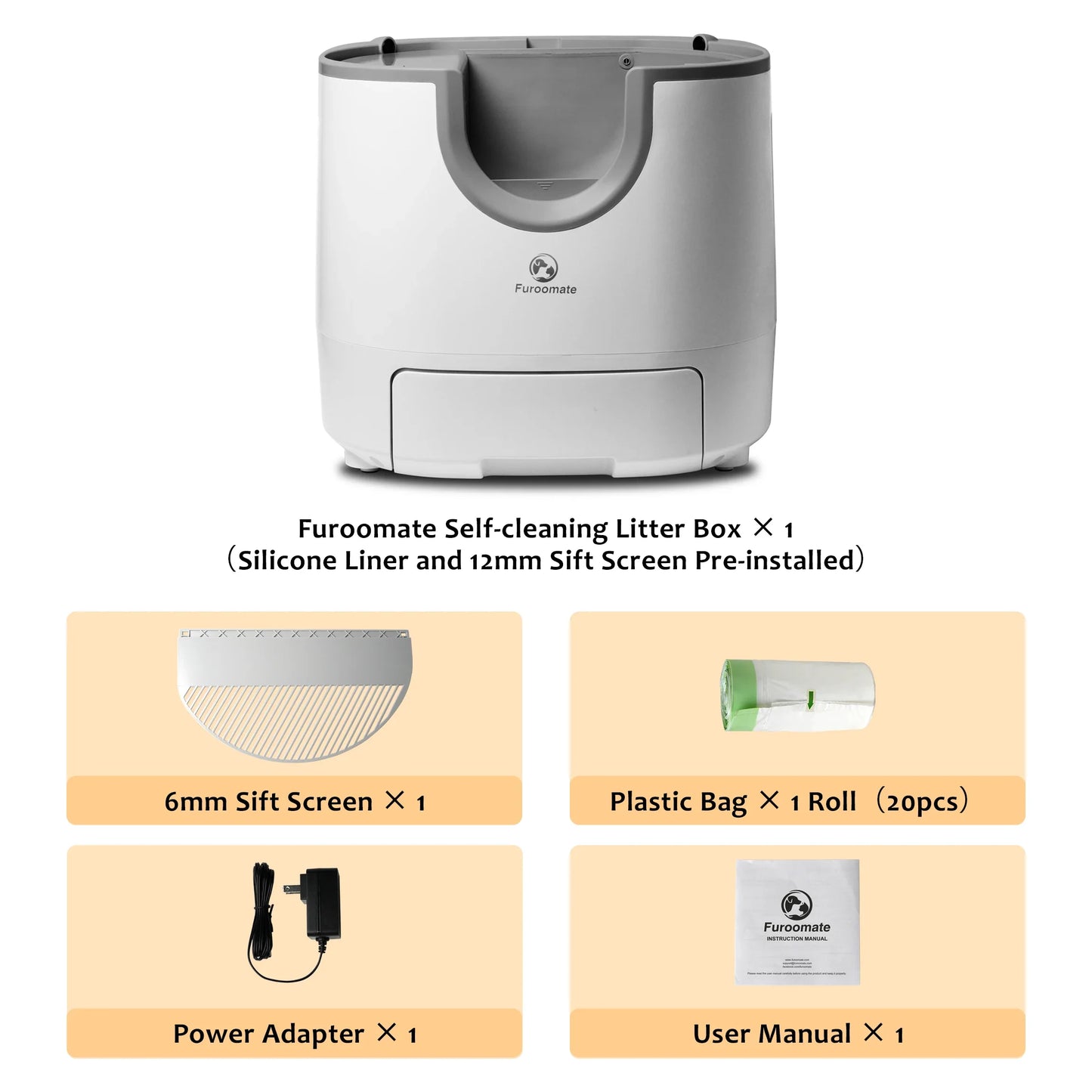 Self-Cleaning Cat Litter Box – Open-Top, Extra Large Capacity with Safety Sensors for Multi-Cat Homes
