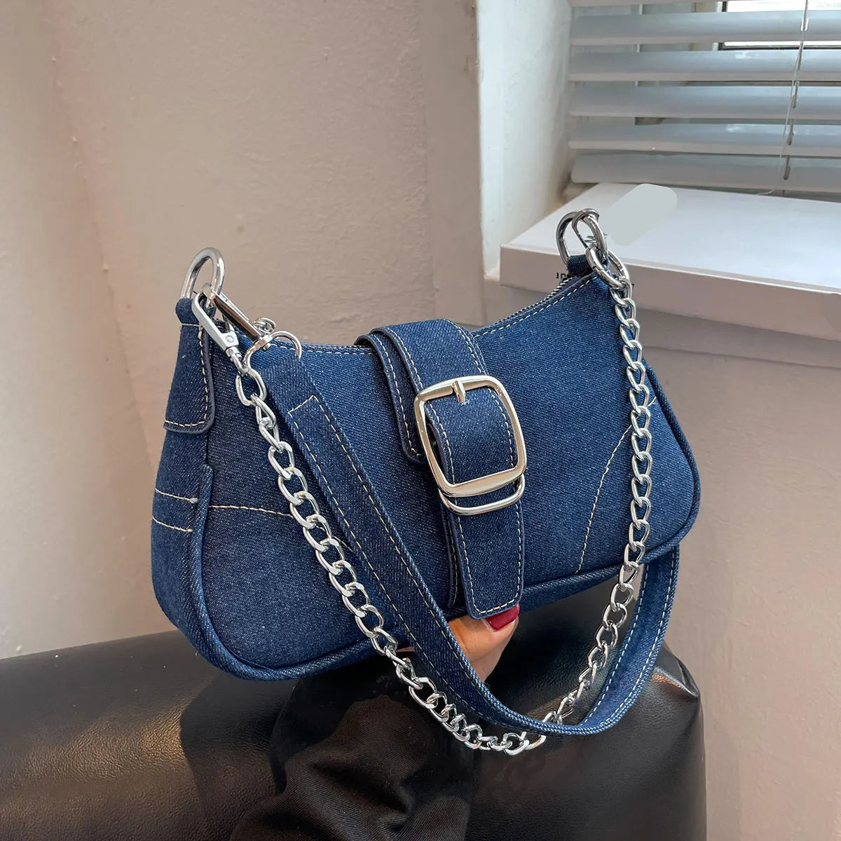 Small Design Jeans Cross-Shoulder Bag – Women's New Canvas Shoulder Bag