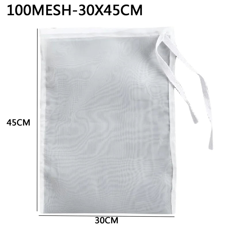 Nylon Filter Bags - Reusable Food Strainer Net for Tea, Milk, Cheese & Kitchen Use