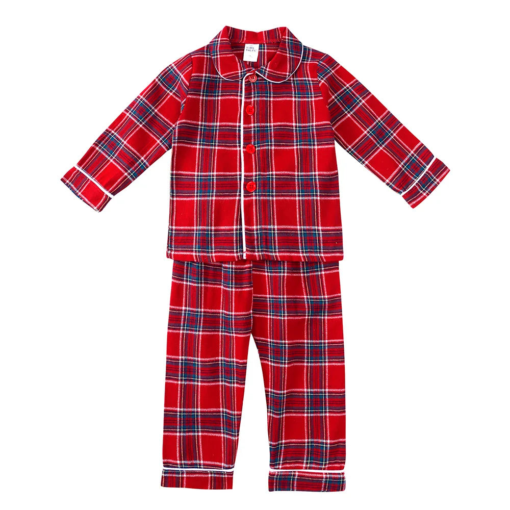 2025 Kids Christmas Pajama Set – Velvet Long Sleeve Loungewear & Sleepwear for Boys & Girls