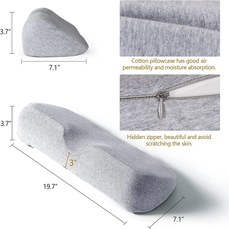 Memory Foam Cervical Pillow – Ergonomic Contour Neck Pillow for Side Sleepers, Orthopedic Support