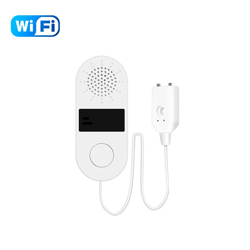 Tuya WiFi Water Leak Sensor - 130DB Smart Flood Detector with App Alerts for Home Security Protection