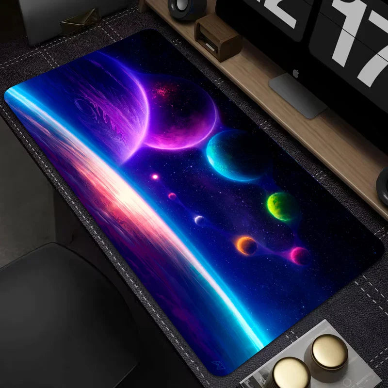 Starry Sky Large Mouse Pad — Colorful Non-Slip Desk Mat for Computer & Office, Keyboard Accessories