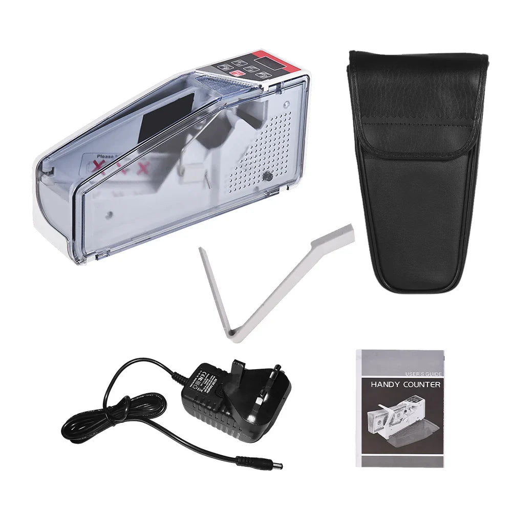 Portable Mini Money Counter – Worldwide Bill & Currency Counting Machine with LED Display for Financial Use