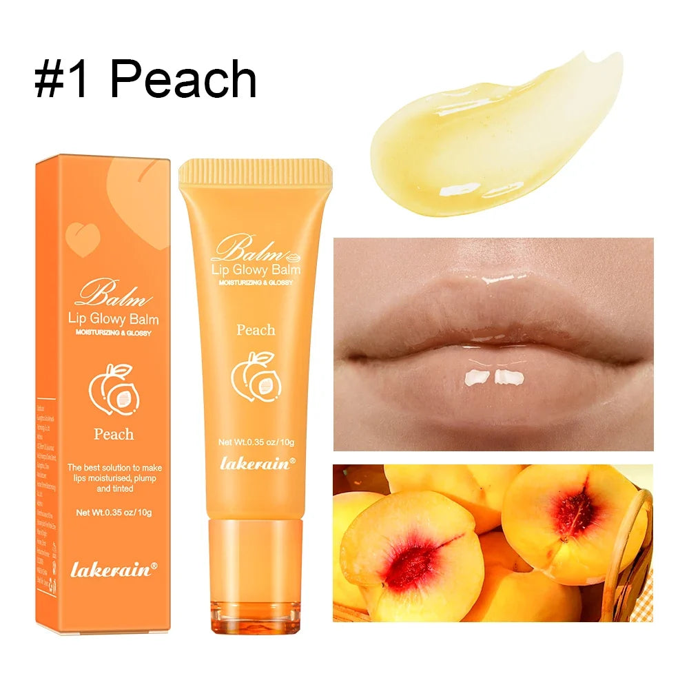 Moisturizing Lip Glow Balm - Hydrating Liquid Lip Gel Mask for Smooth Plump Lips, Dead Skin Removal & Lip Line Care 10g