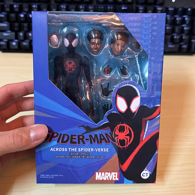 SHF Miles Morales Action Figure – Marvel Spider-Man Across the Spider-Verse Collectible Toy