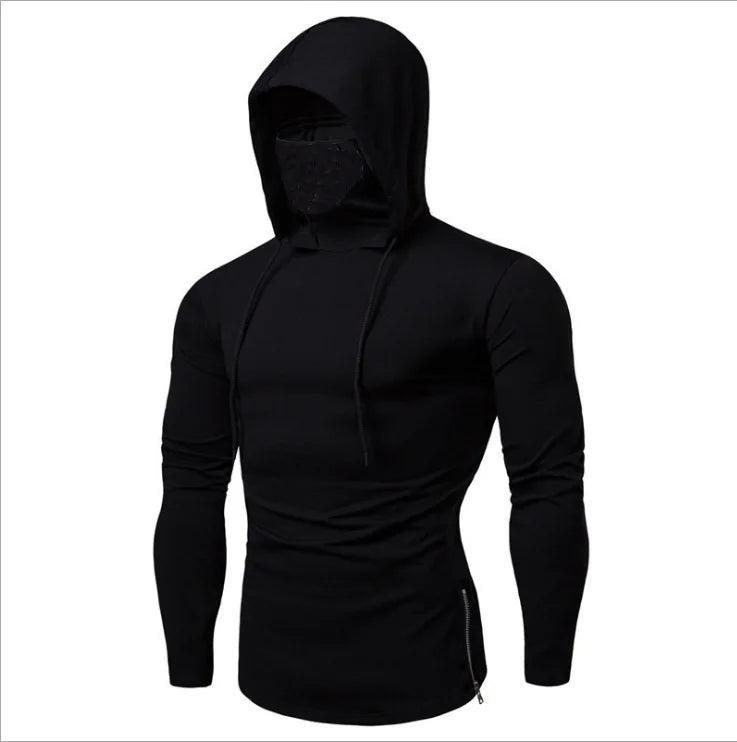 Men’s 2026 Solid Color Hooded Sweatshirt – Lightweight Long Sleeve Fitness Hoodie (M–5XL)