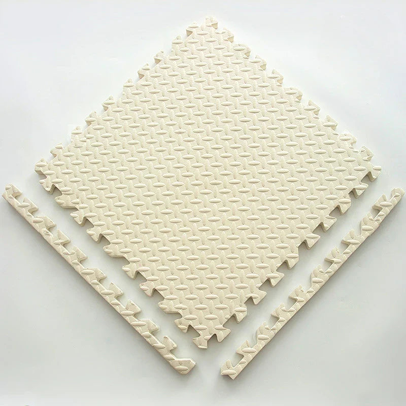 12pcs Foam Baby Play Mat – Soft Interlocking Puzzle Floor Tiles for Kids, Exercise & Play Rug 30x30x1cm