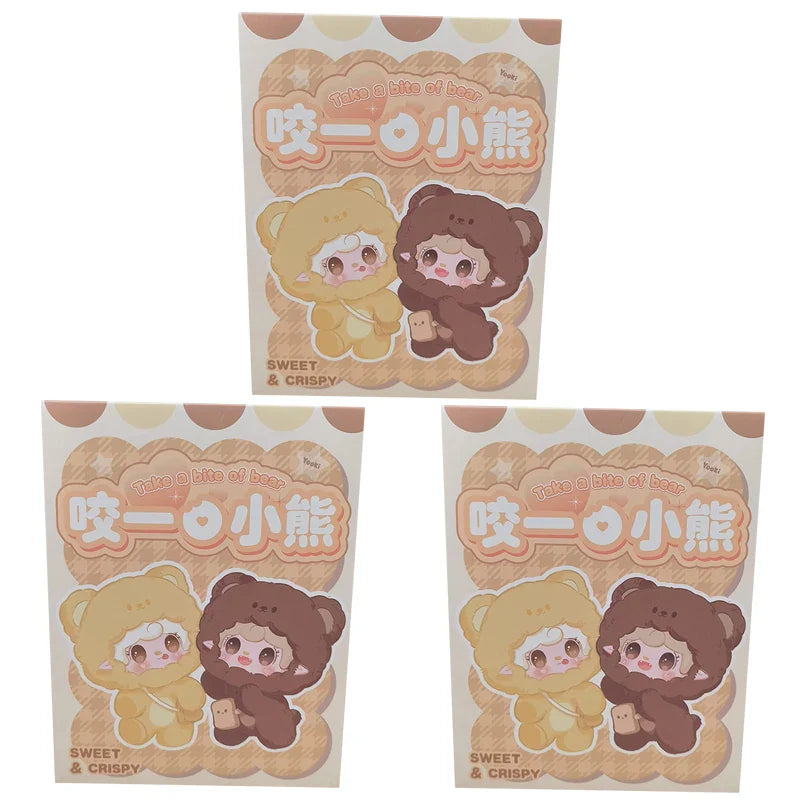 Yooki 4th Gen Blind Box – Take A Bit Small Bear Plush Toy Keychain Backpack Pendant Mystery Gift