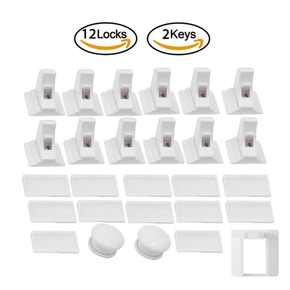 Children’s Magnetic Safety Lock — Baby Protection Drawer & Cabinet Door Lock Limiter for Child Security